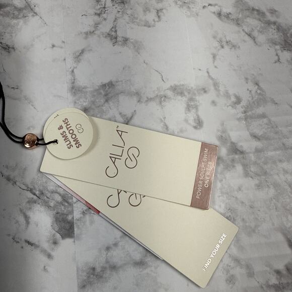 Calia Womens Seamed Sculpt One Piece Swimsuit Size 14 Pure Black Sliming Support - Picture 4 of 7